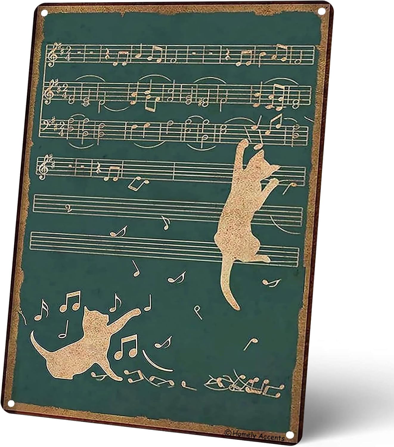 Home Office Gif - Sade Dokunuşlu Soyut Kedi Gitar Metal