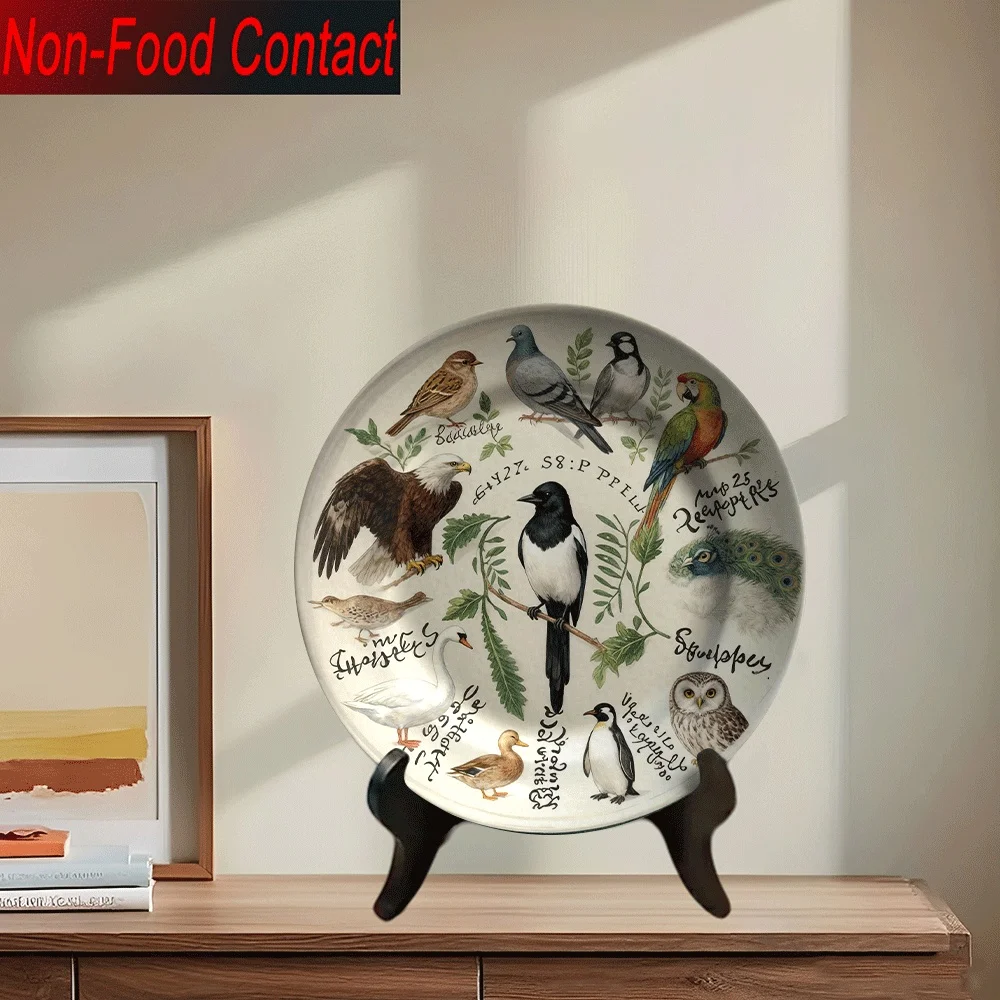 Home Office Contact - 1 adet Vintage Seramik Dekoratif Tabak
