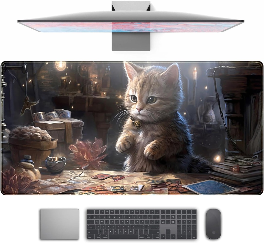 Mousepad Xl Extended - Lotus Cat Genişletilmiş Büyük Oyun Mouse