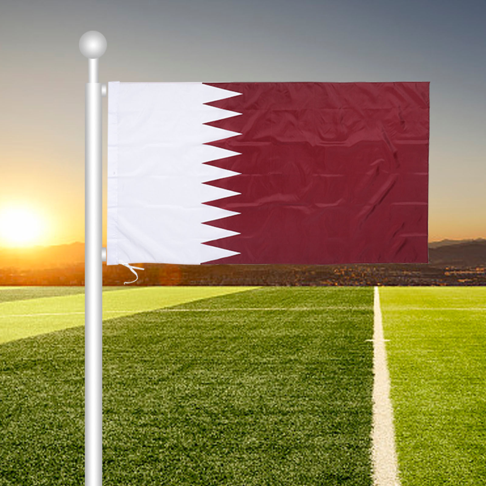 Katar Asılı Ulus Bayrağı Polye - Home Office Qatar incelemesi ve fiyatı