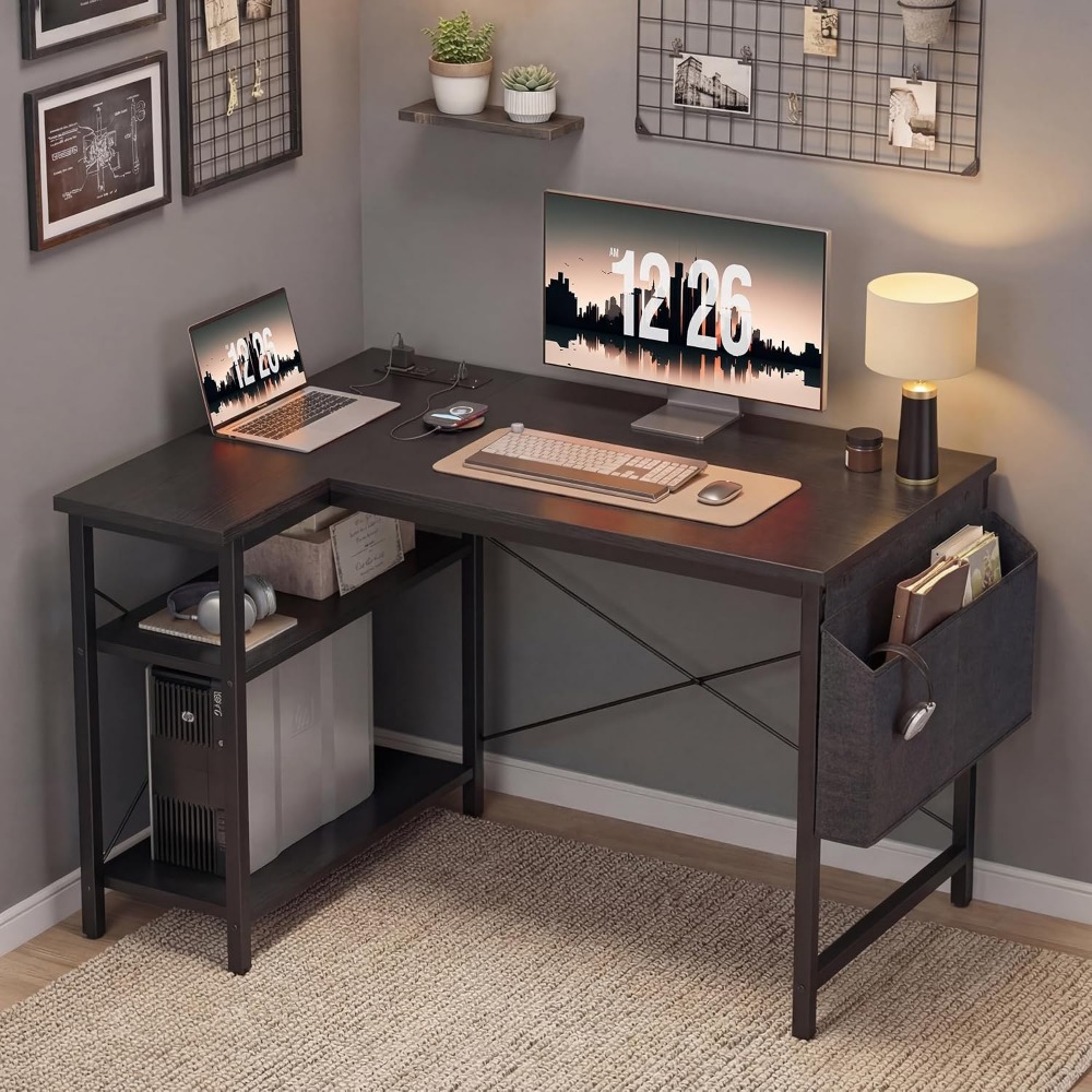 L Şeklinde Prizli Bilgisayar M - Home Office L Shaped Desk incelemesi ve fiyatı