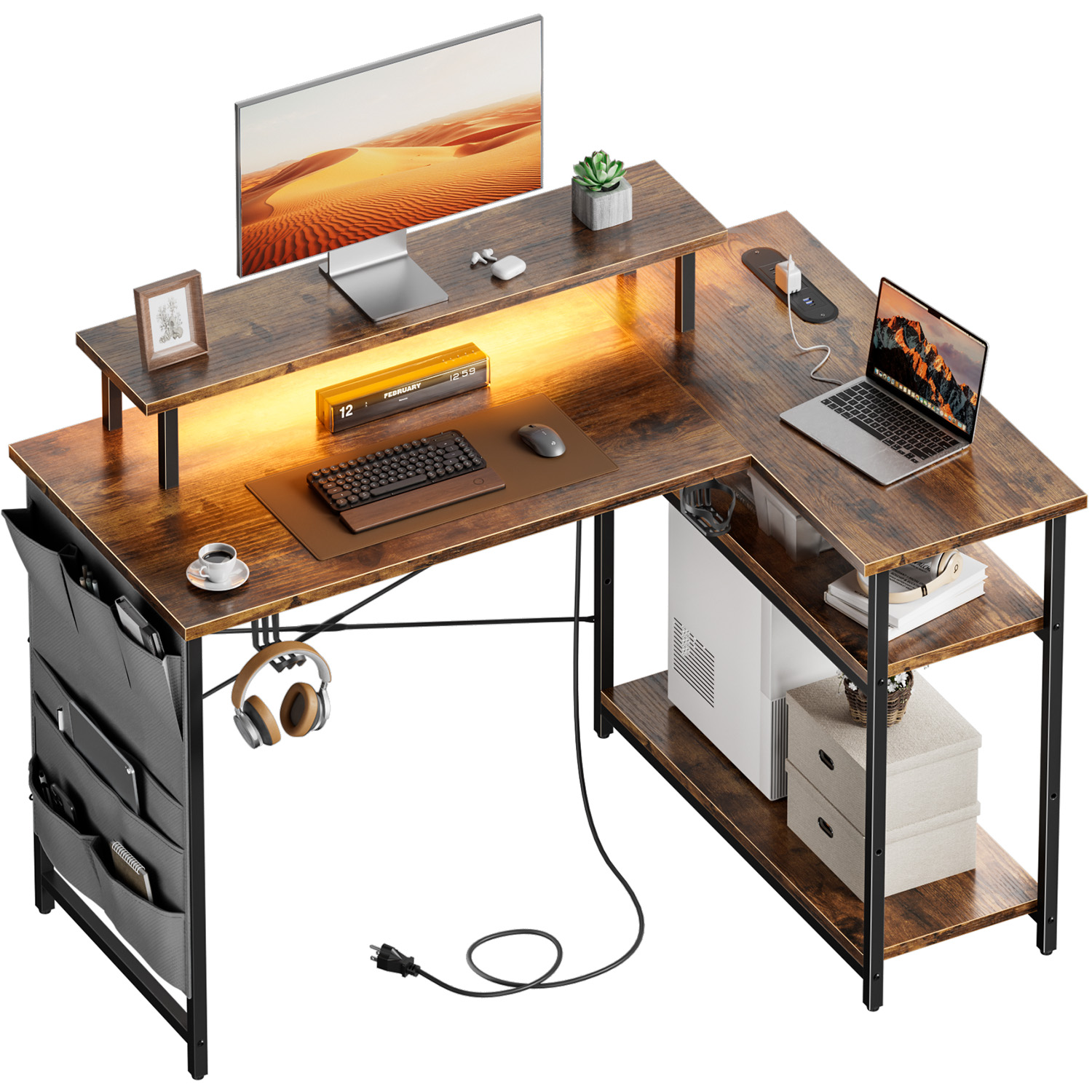 L Şeklinde Bilgisayar Masası,  - Home Office L Shaped Desk incelemesi ve fiyatı