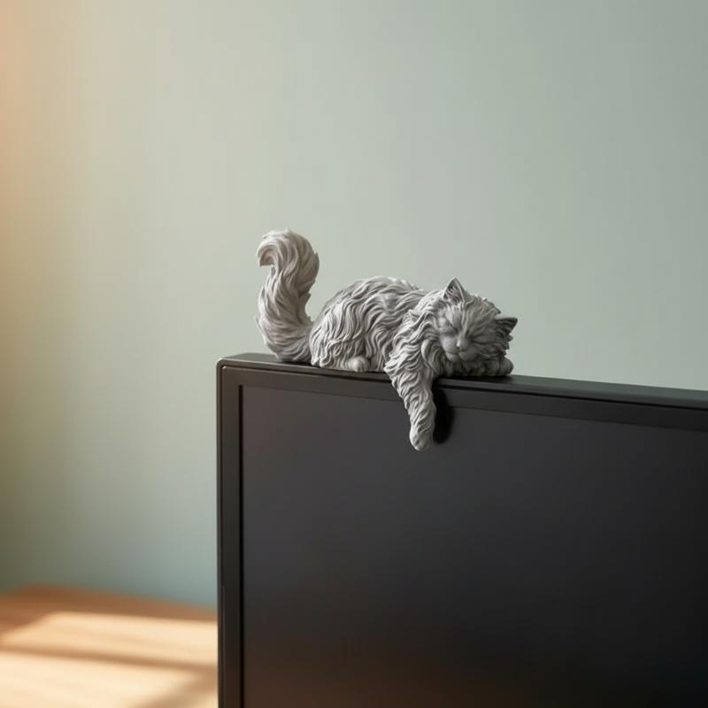 Sevimli Uzun Saçlı Uyuyan Kedi - Home Office Gif incelemesi ve fiyatı