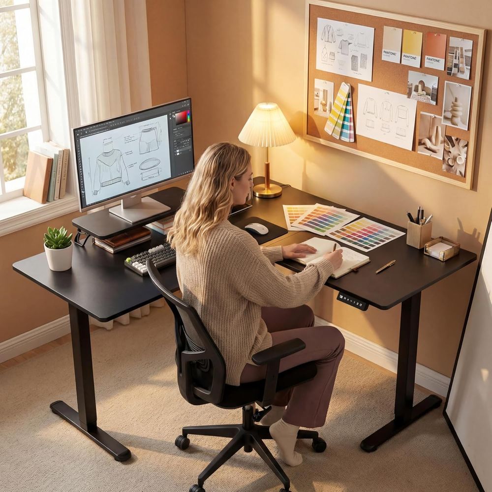 Elektrikli Yükseklik Ayarlı L  - Home Office L Shaped Desk incelemesi ve fiyatı