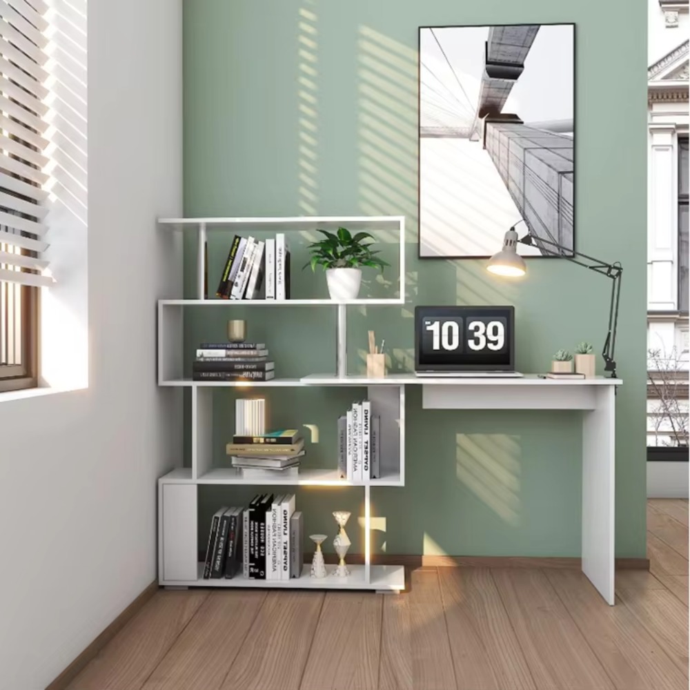 L Şekilli Kitaplıklı Bilgisaya - Home Office L Shaped Desk incelemesi ve fiyatı